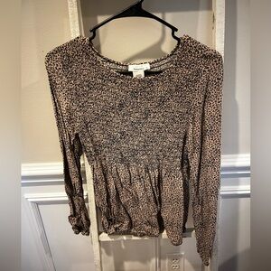 Leopard Print Women's Top